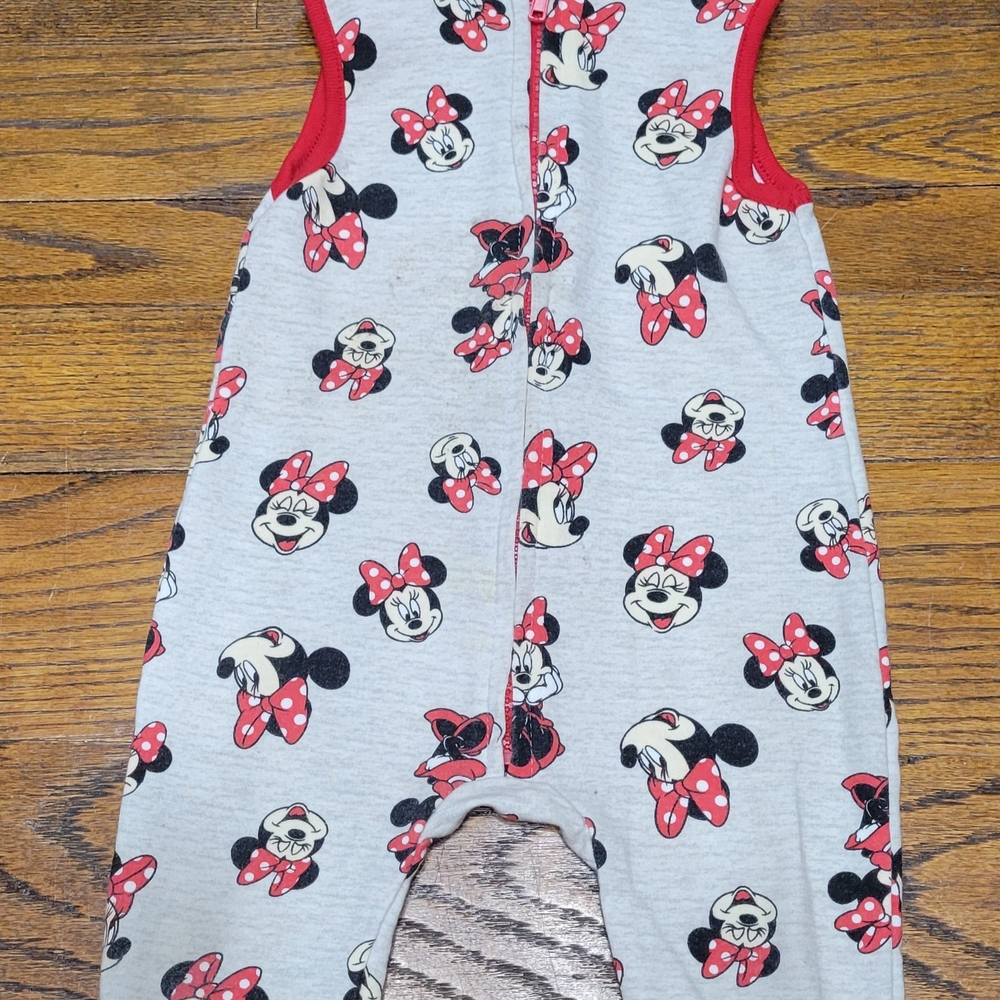 Disney Minnie Mouse Red and White Bodysuit